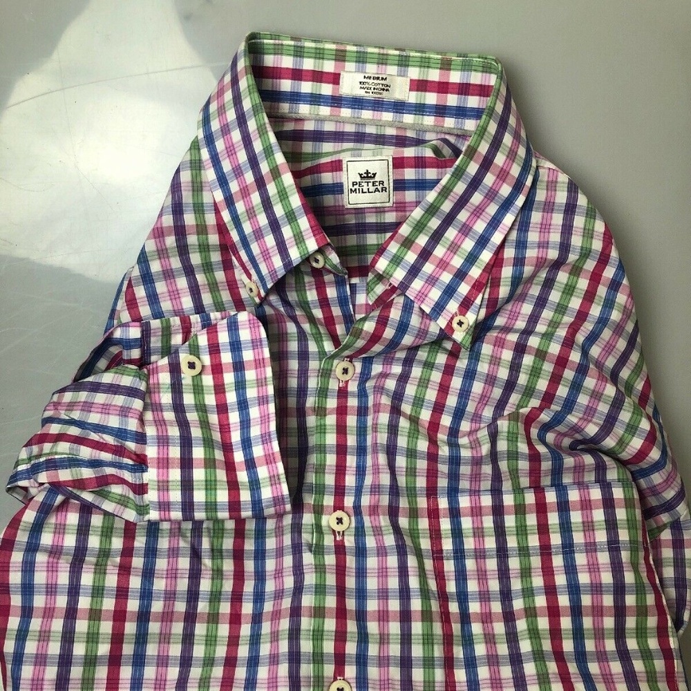 Peter Millar Madris Button Down Shirt Size Medium